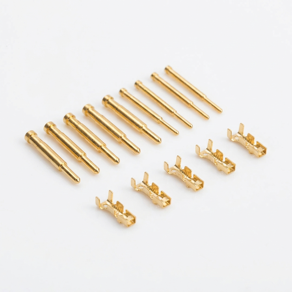 Gold-plated pins